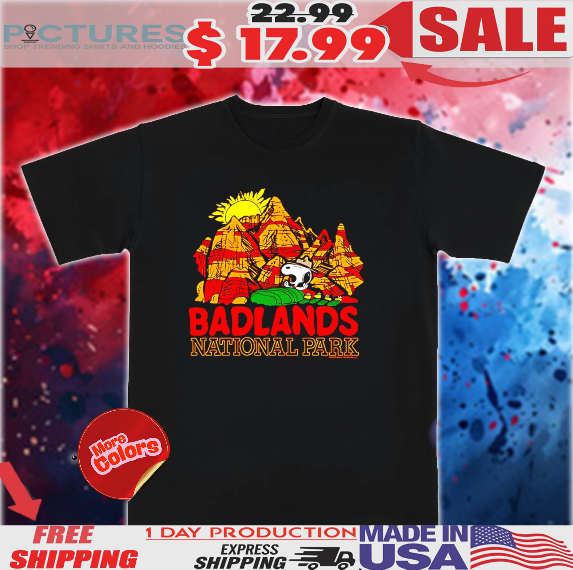 Peanuts Snoopy x Badlands National Park Shirt