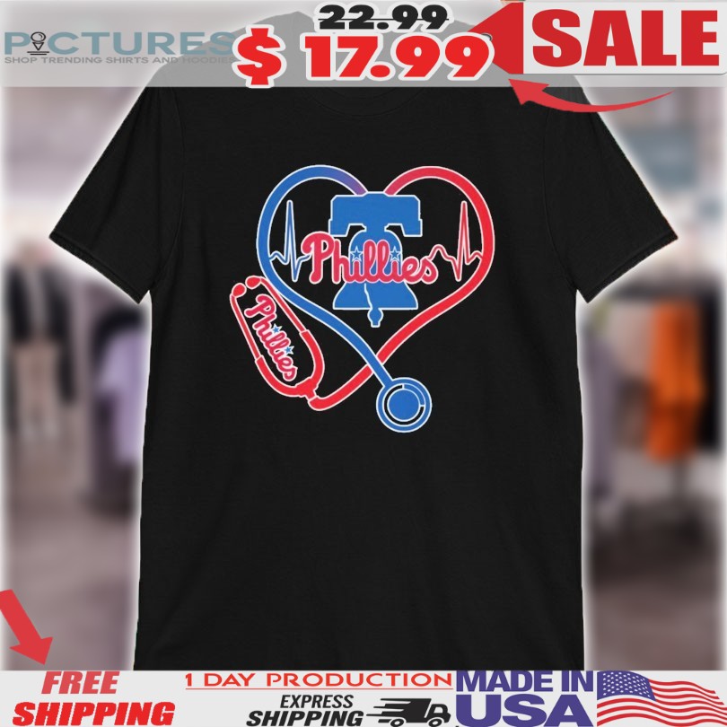 Philadelphia Phillies Caring Heartbeat Nurses Shirt