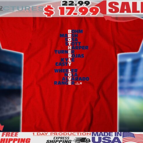 Philadelphia Phillies Philly Brotherly Love Names 2025 Shirt