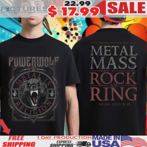 Powerwolf Holy Metal Mass at Rock am Ring 2025 On June 8 In Nurburg Germany Summer Of The Wicked Shirt