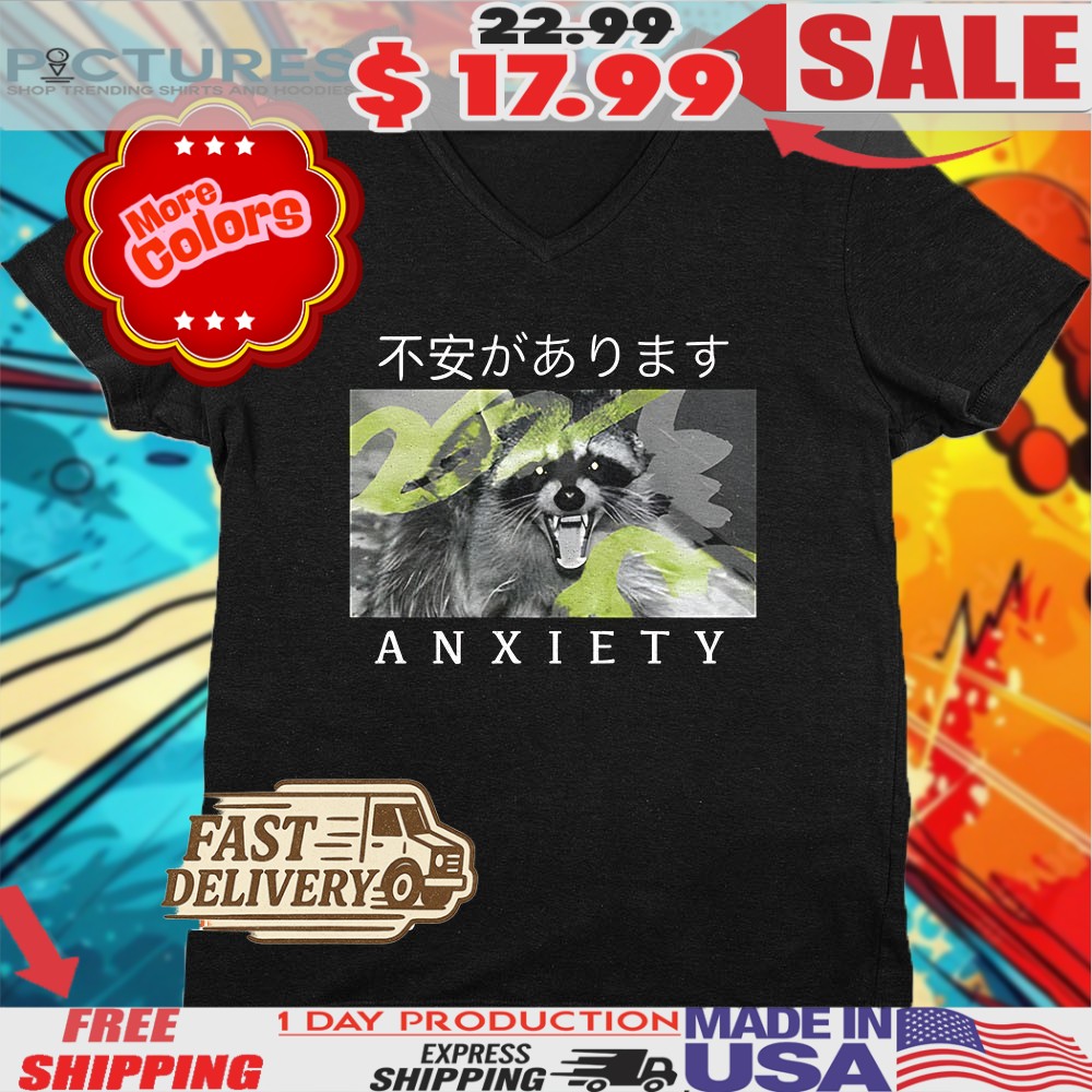 Racoon Anxiety Japanese Shirt