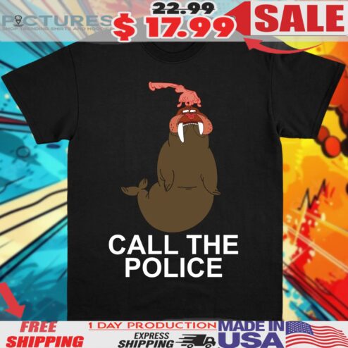 Ren & Stimpy Rubber Walrus Protector Call The Police Shirt