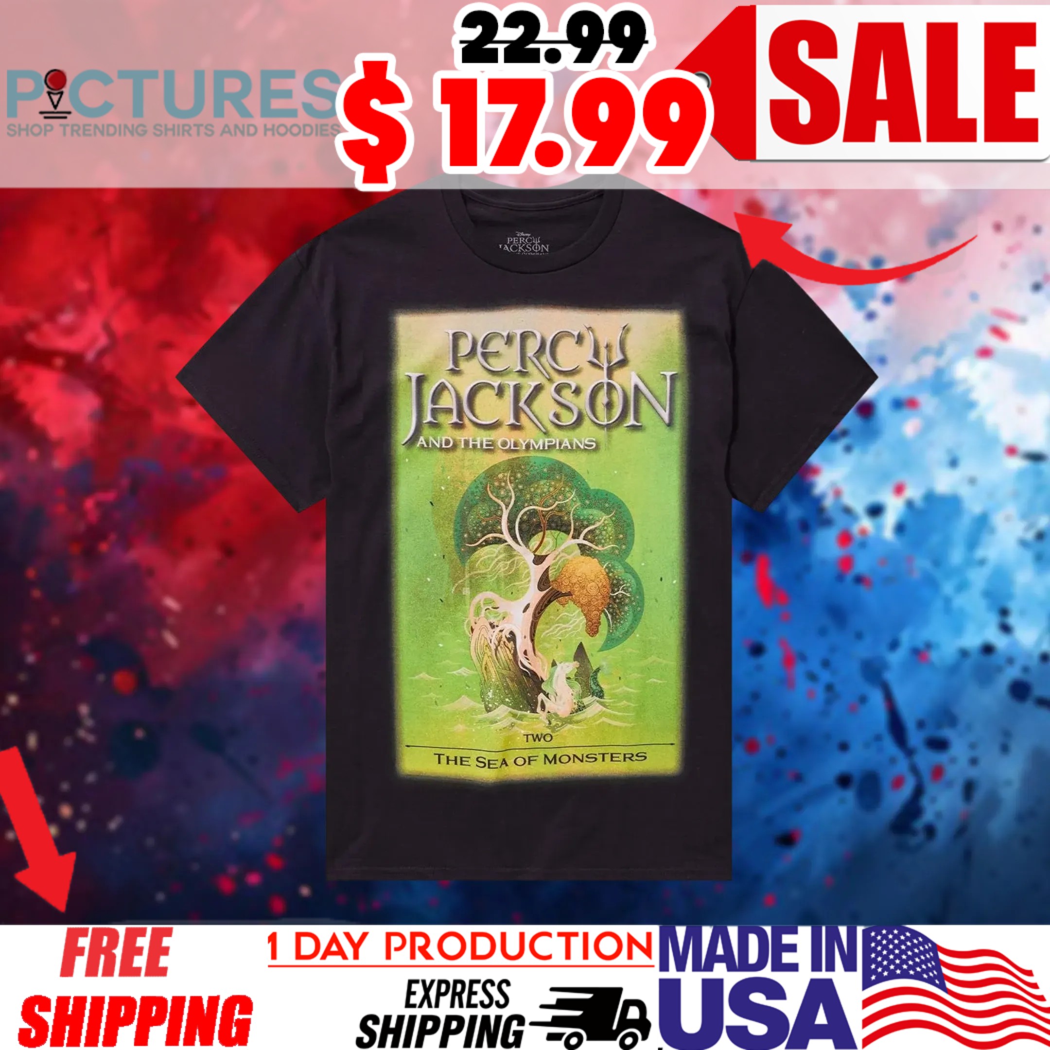 Rick Riordan Percy Jackson And The Olympians The Sea Of Monsters Shirt