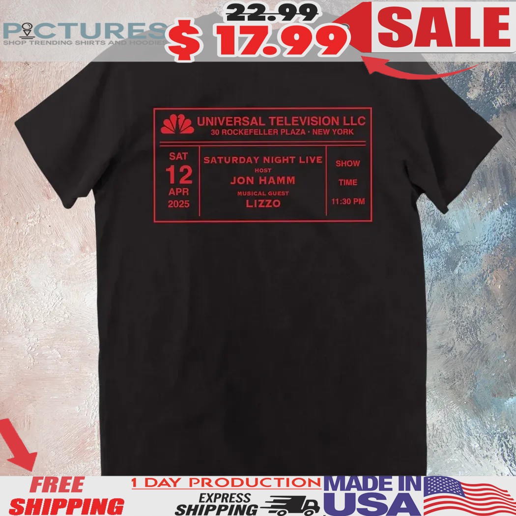 SNL 50 Concert Jon Hamm And Lizzo Saturday Night Live 12 Apr 2025 Shirt