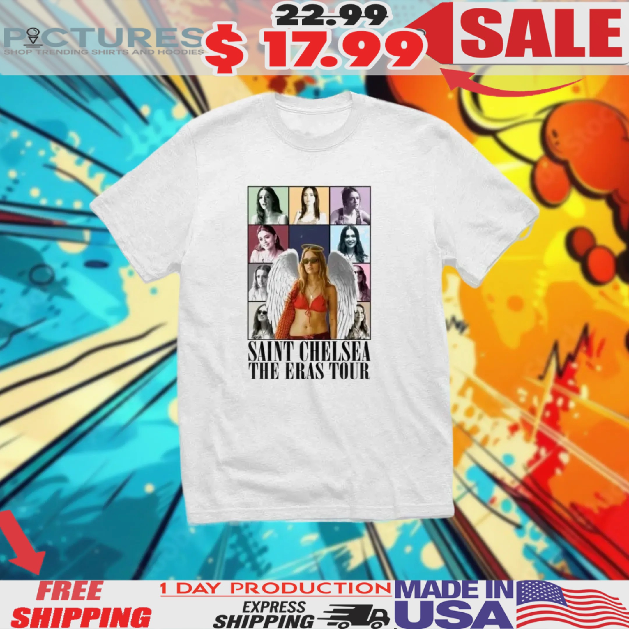 Saint Chelsea The Eras Tour Parody Shirt