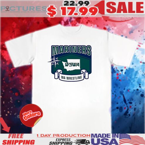 Seattle Mariners Washington State Wrestling Association shirt