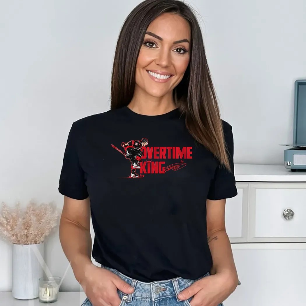 Sebastian Aho Carolina Hurricanes Hockey Overtime King Shirt Sebastian Aho Carolina Hurricanes Hockey Overtime King Shirt