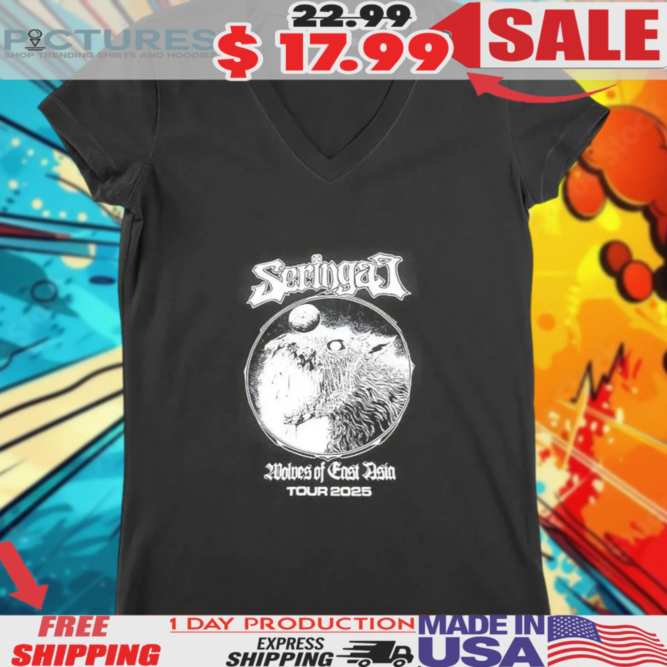 Seringai Wolves of Asia Tour 2025 Shirt