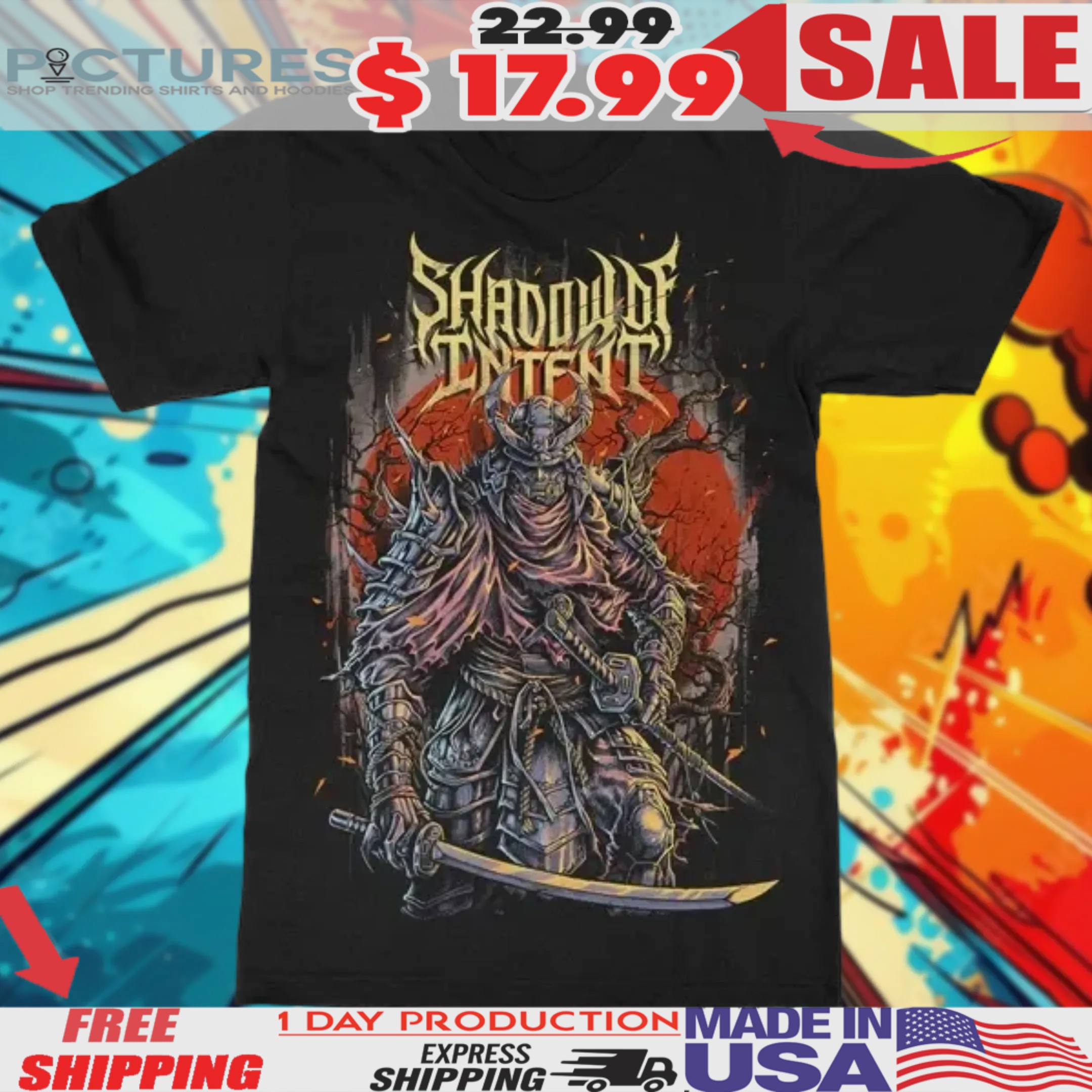 Shadow Of Intent Samurai Shirt