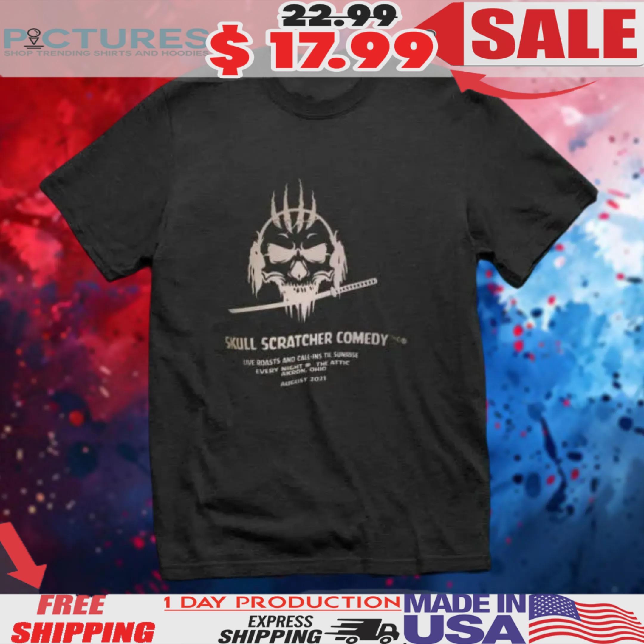 Skull Scratcher Comedy Shirt