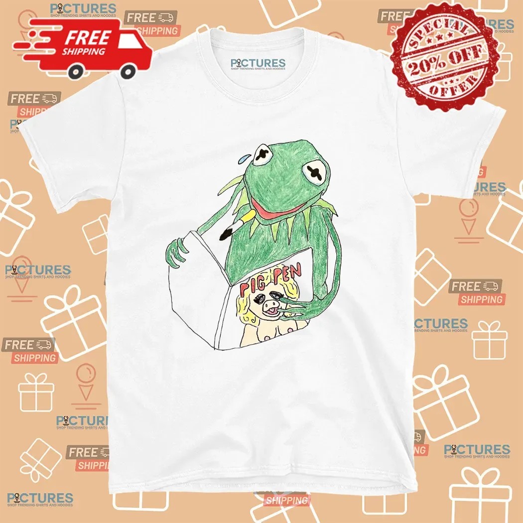 Smoking Frog Reading Pig Pen Book Shirt