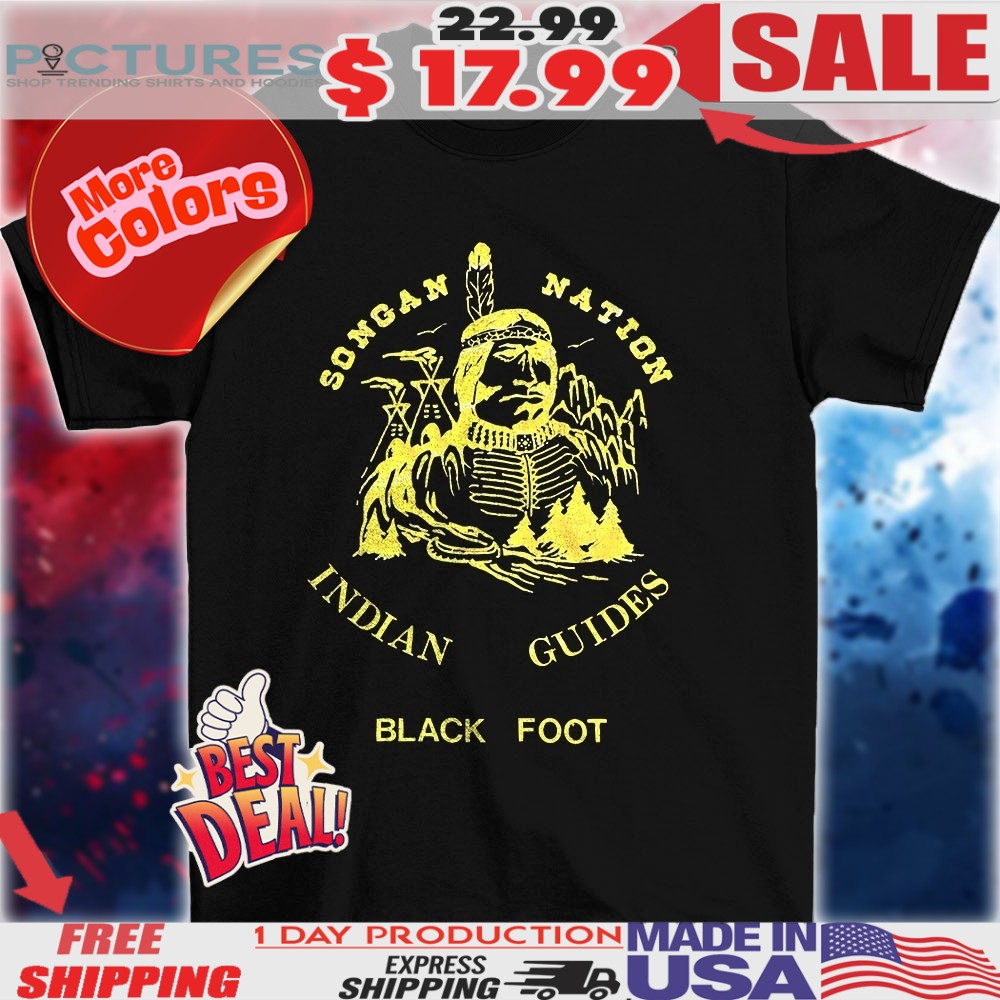 Songan nation Indian Guides black foot 2025 shirt