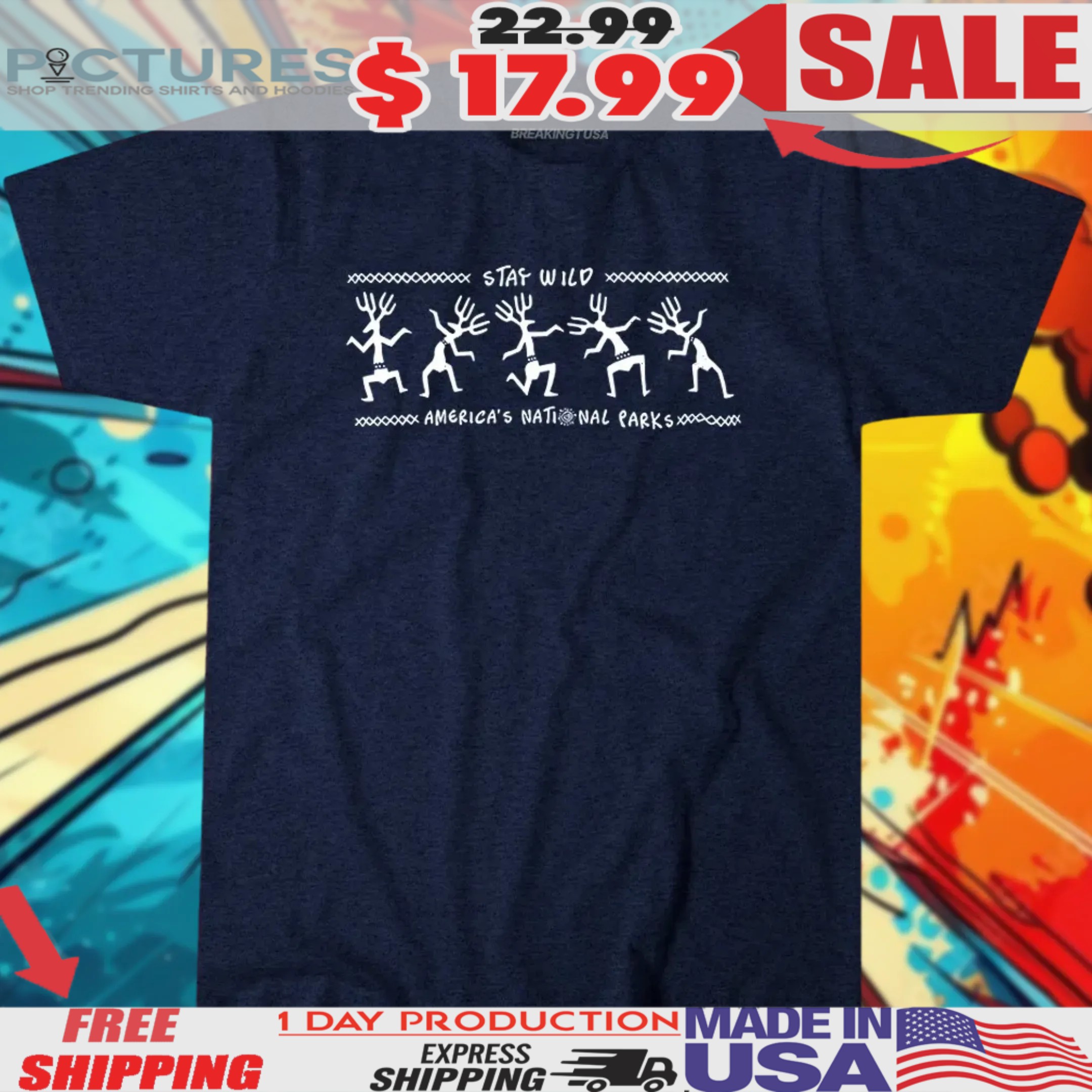 Stay wild America’s National Parks Shirt