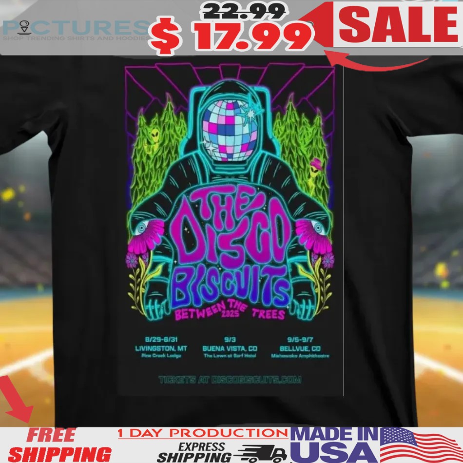 The Disco Biscuits Between The Trees Tour 2025 Poster Shirt
