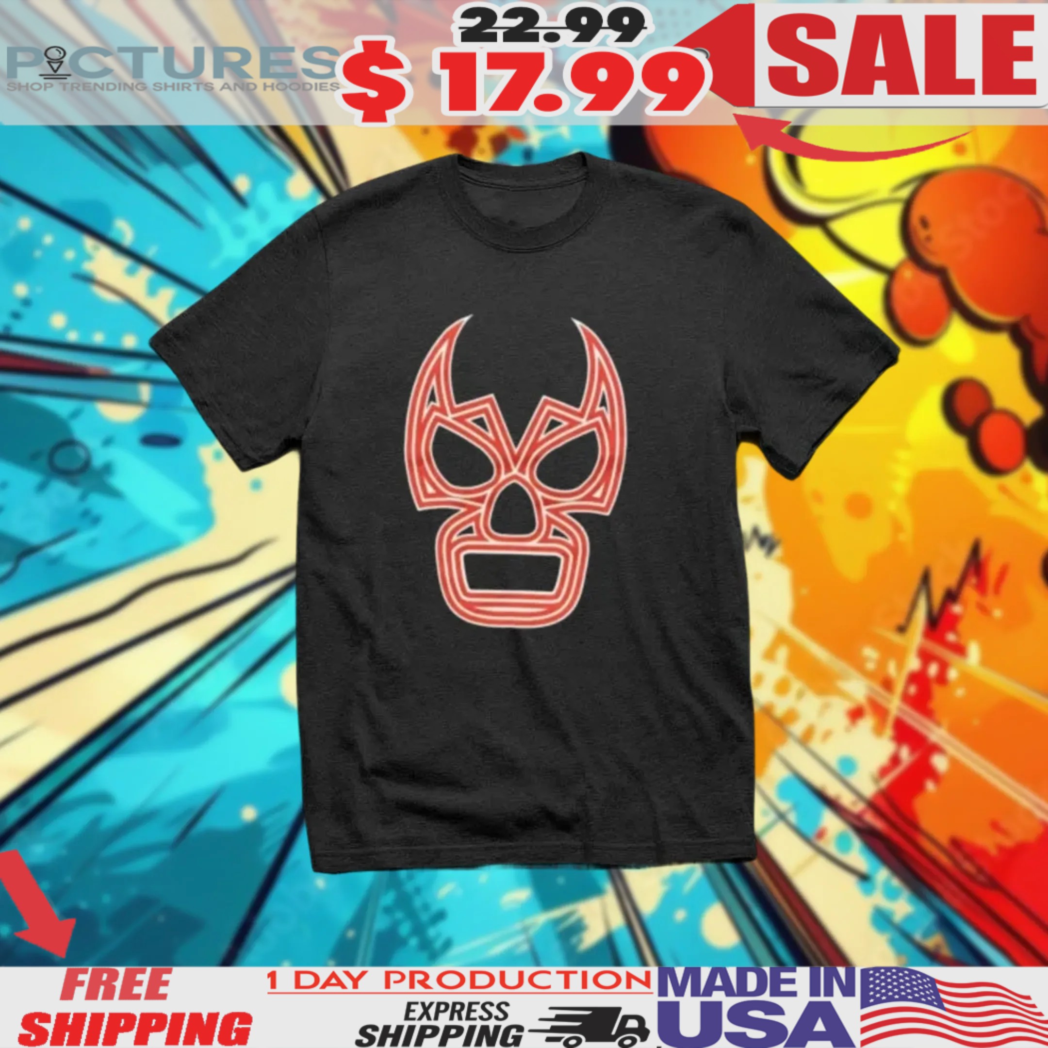 The Rock Wearing Lucha Underground Shirt