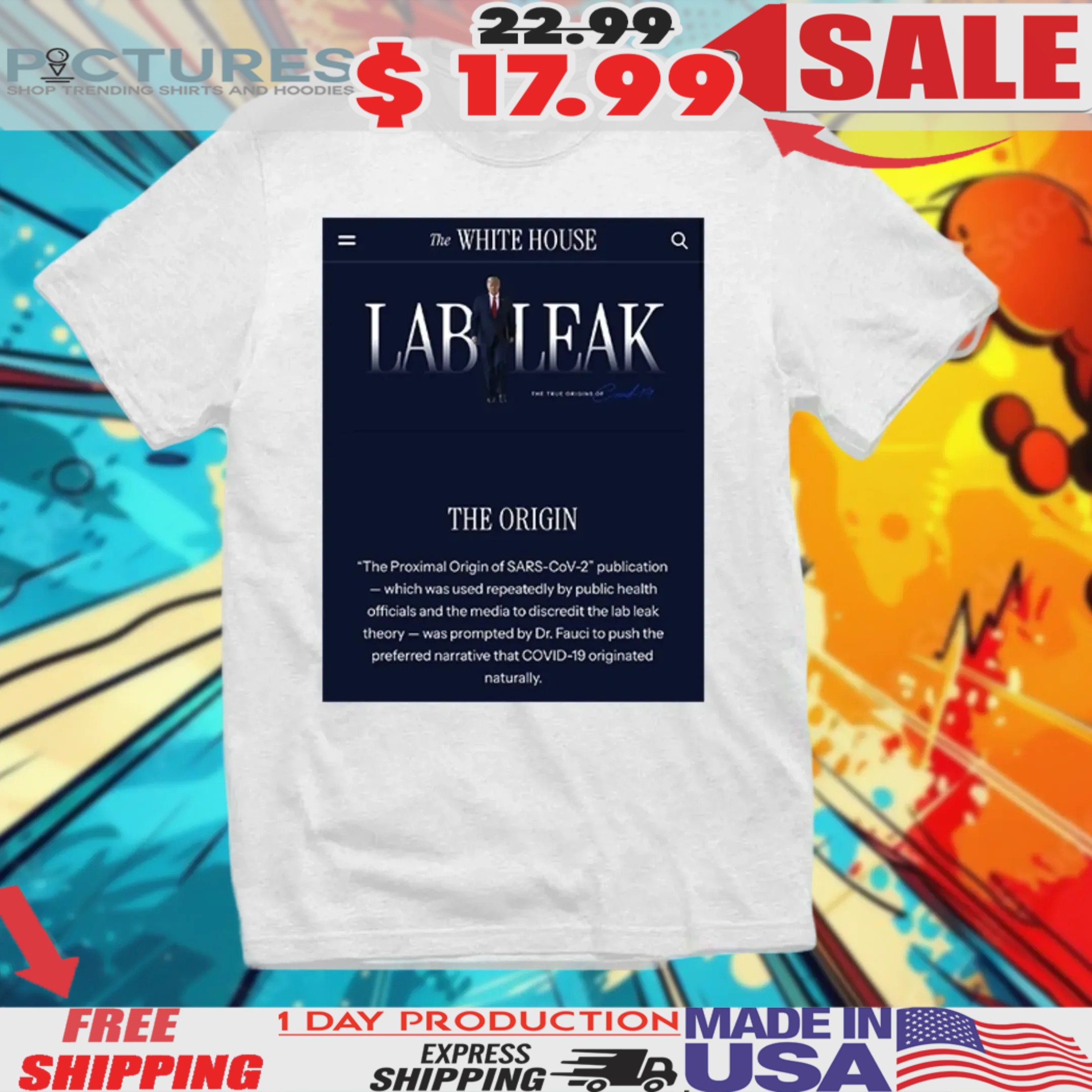 The White House Blames China Lab Leak The Origin Covid Shirt