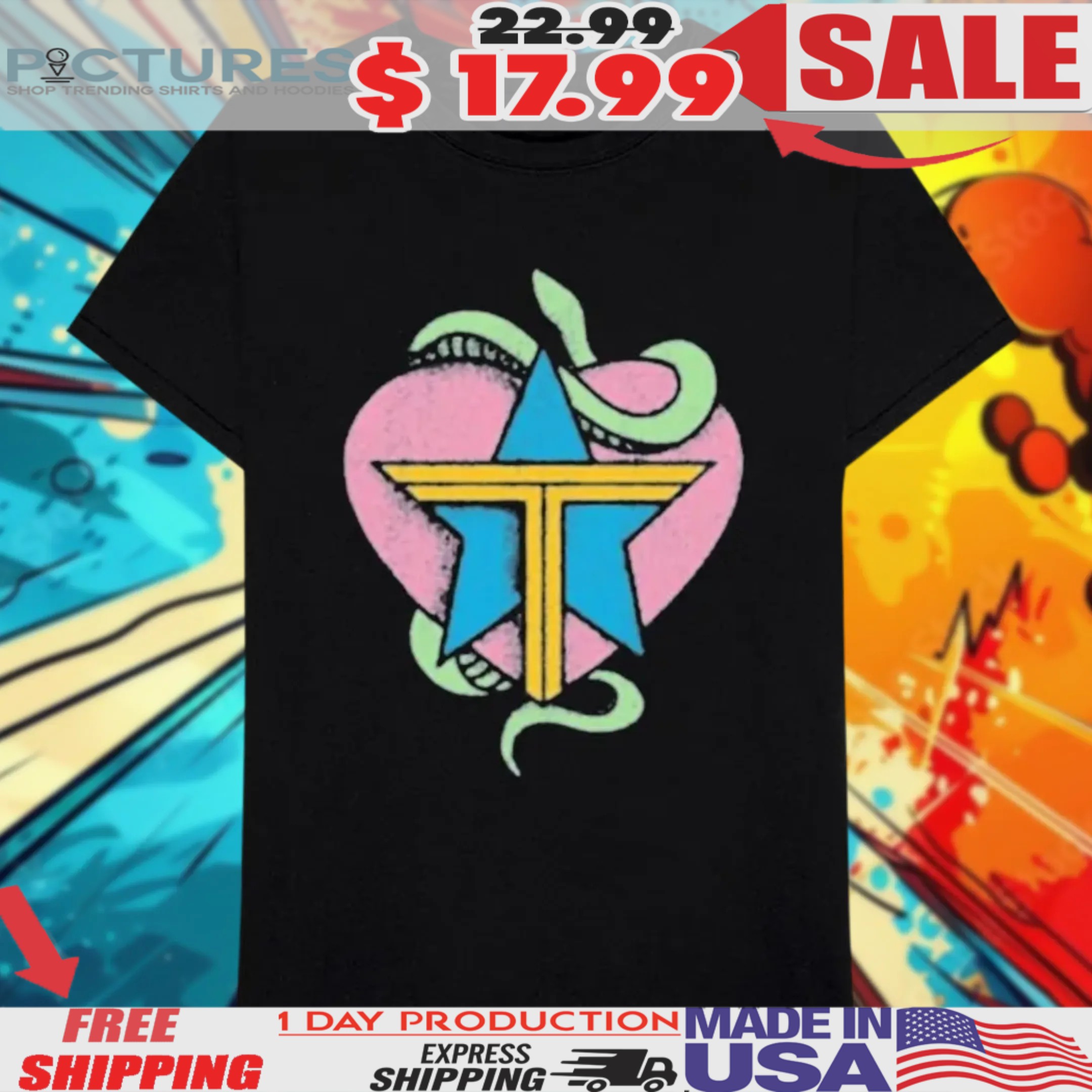 Trousdale Star Heart Icon Shirt
