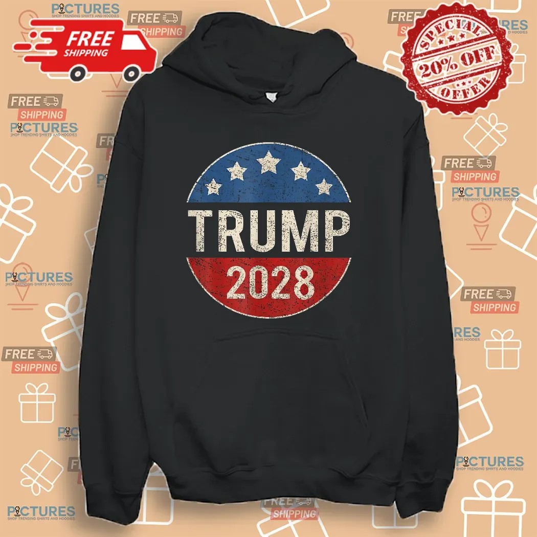 Trump 2028 Retro President Trump 2028 American Us Shirt