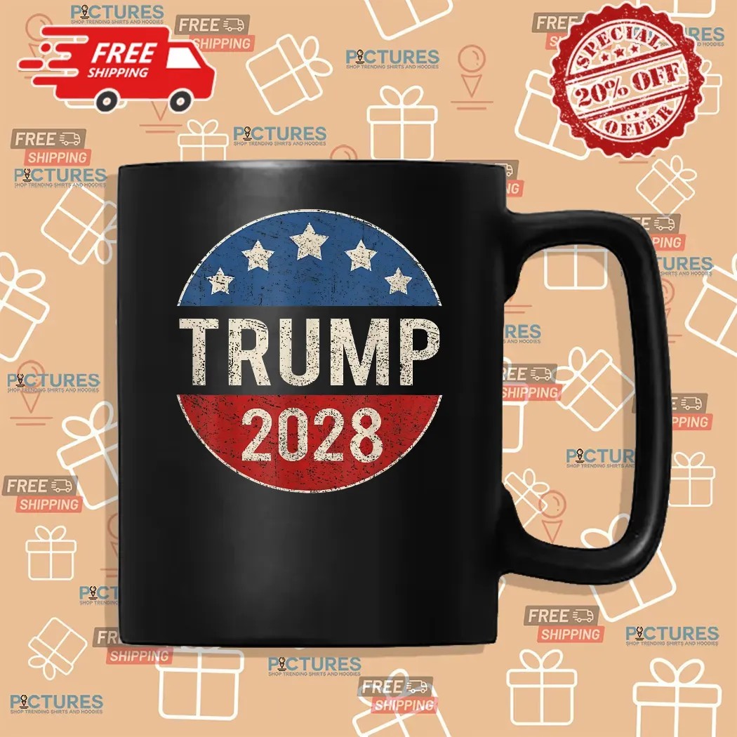 Trump 2028 Retro President Trump 2028 American Us Shirt