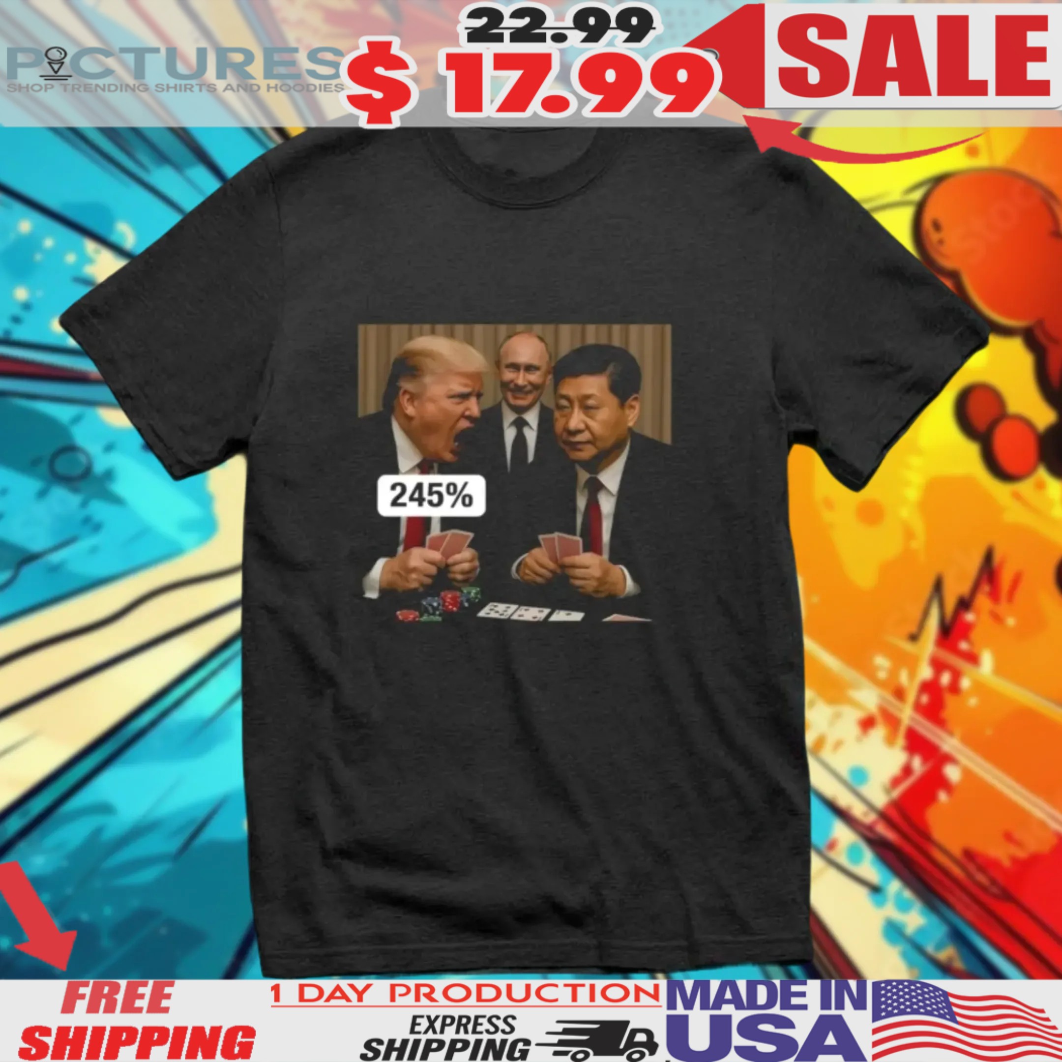Trump China Tariff 245 2025 Shirt