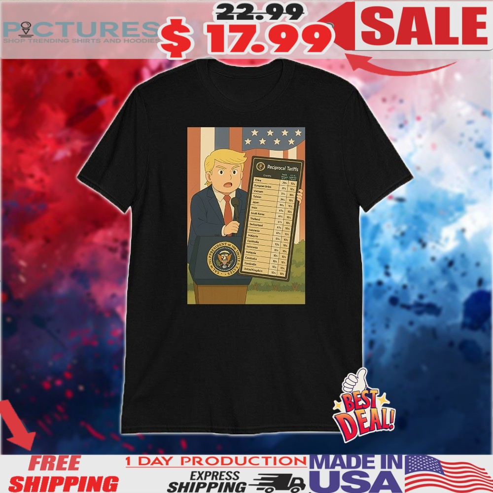 Trump Reciprocal Tariffs Ghibli Anime Shirt