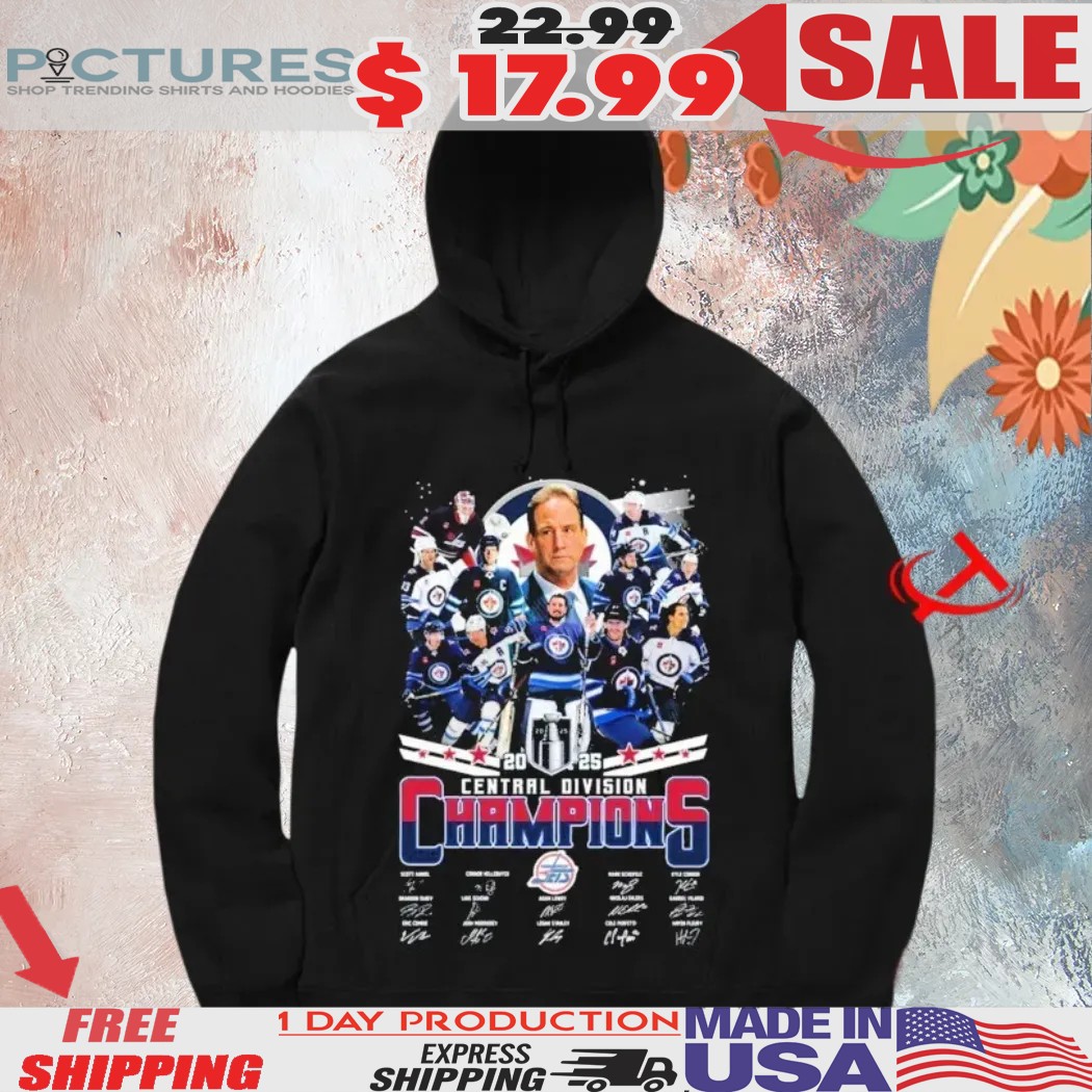 Winnipeg Jets Central Division Champions 2025 Signatures Shirt Winnipeg Jets Central Division Champions 2025 Signatures Shirt