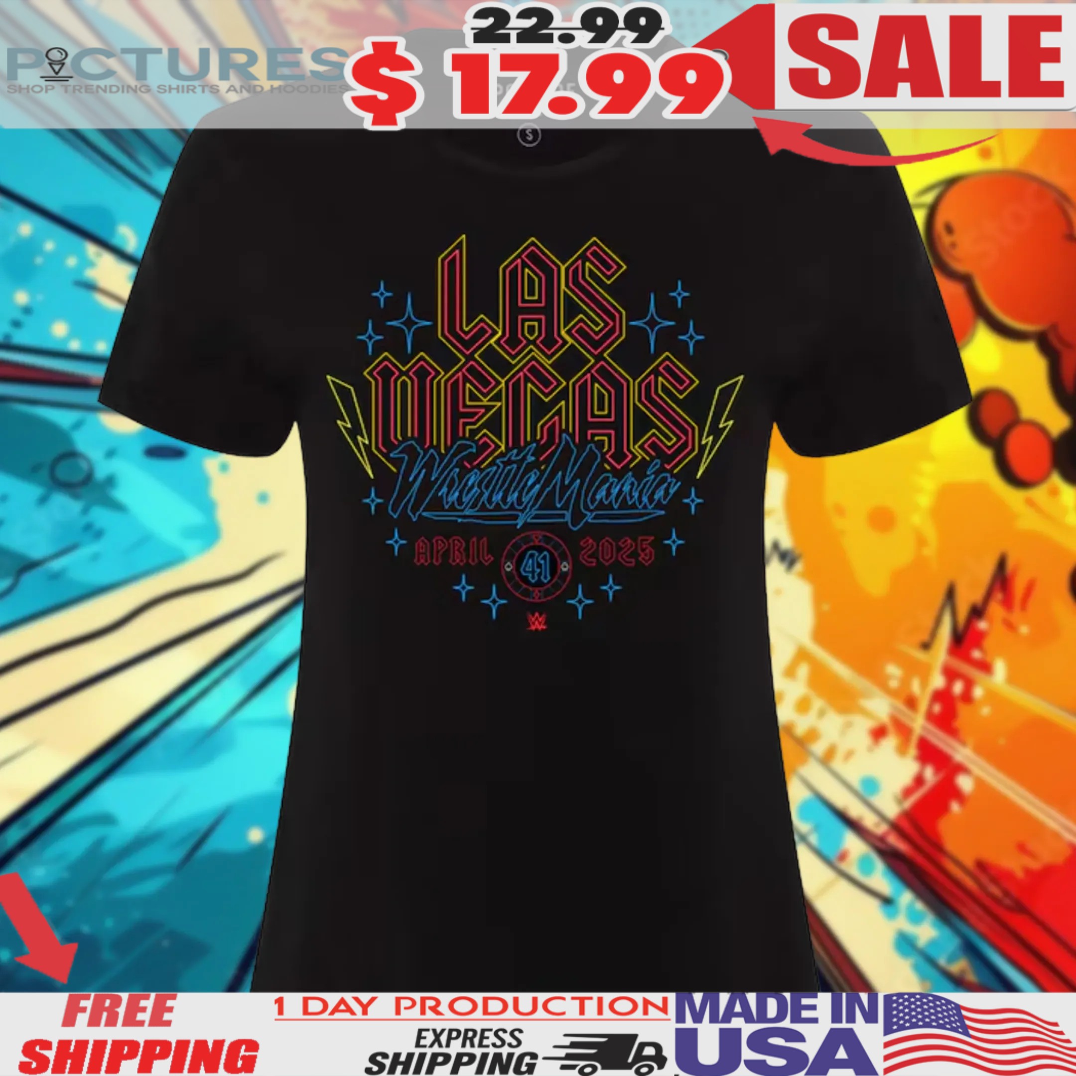 WrestleMania 41 Las Vegas Arcadia April 2025 Shirt