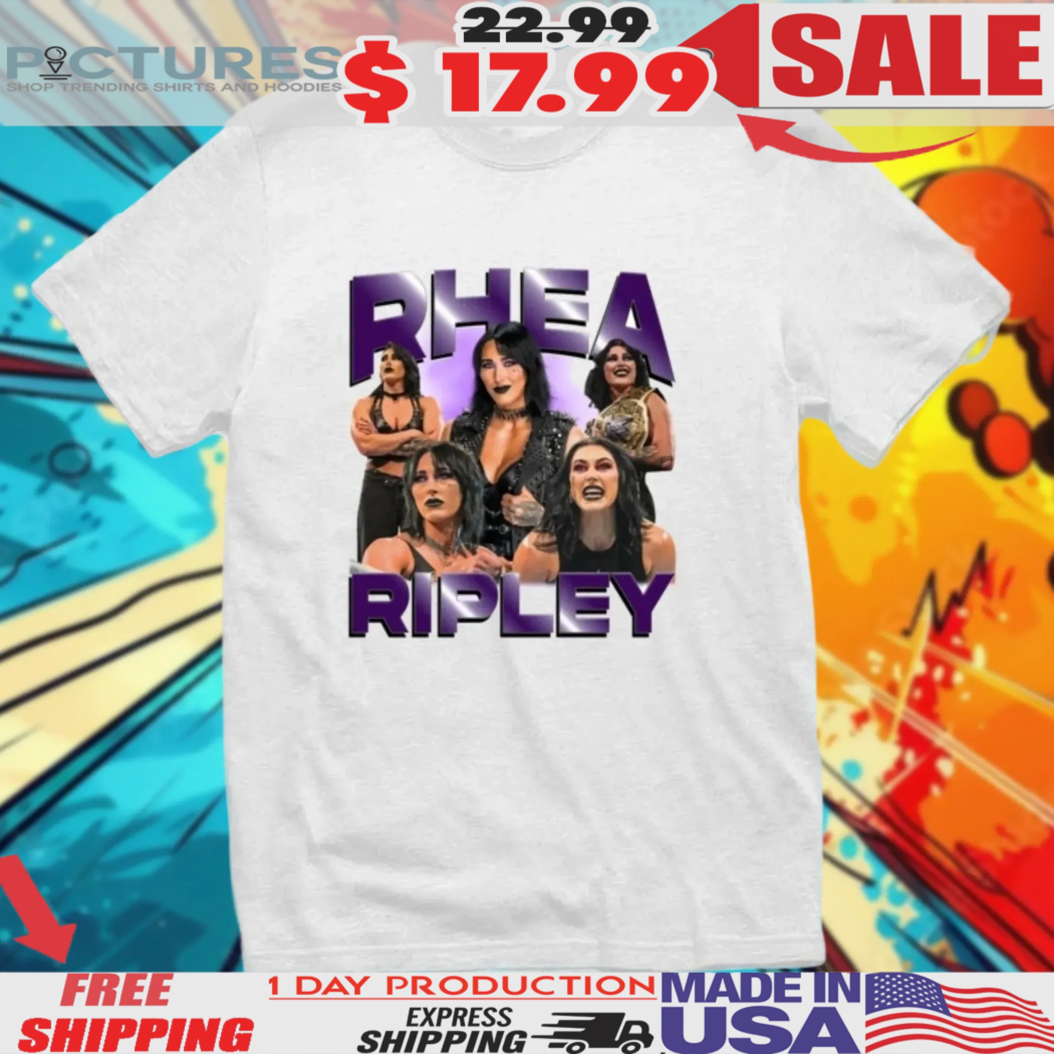 Wwe Rhea Ripley Vintage Bootleg Shirt