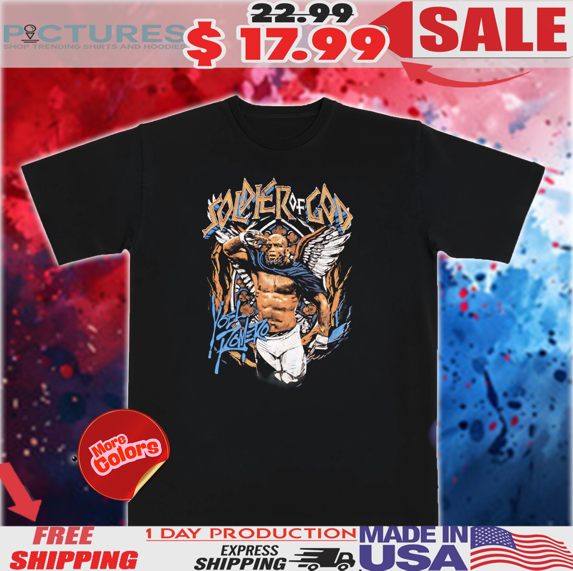 Yoel Romero Soldier of God Graphic Shirt