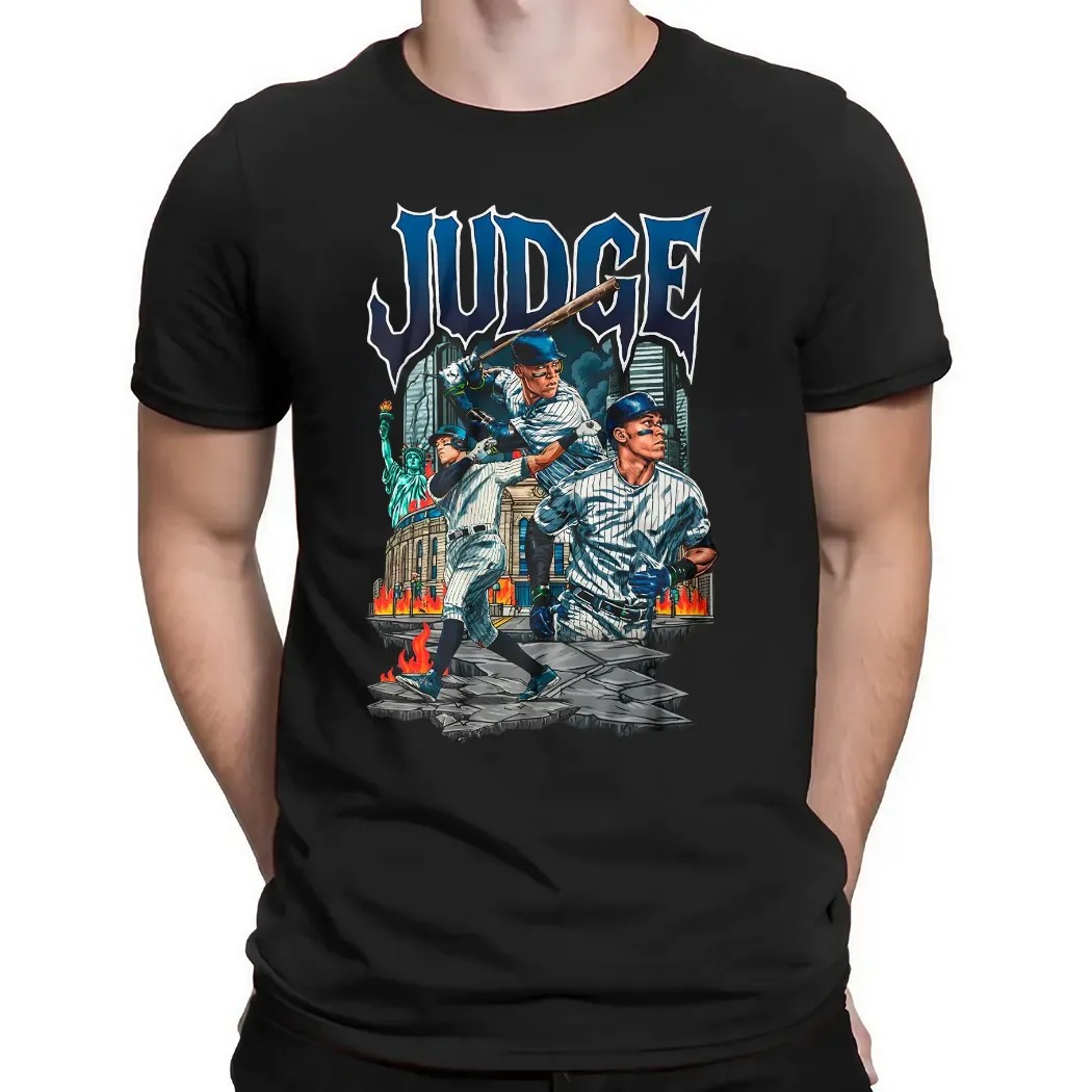 Aaron Judge New York Yankees The Judge Bronx Hero Graphic T Shirt