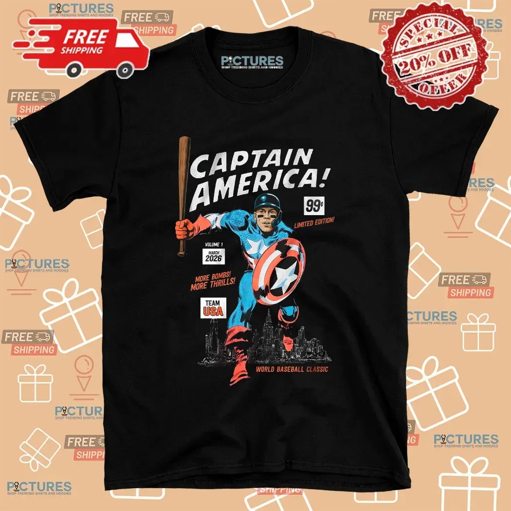 Aaron Judge’s Captain America Limited Edition More Bombs More Thrills Team Usa T Shirt Aaron Judge’s Captain America Limited Edition More Bombs More Thrills Team Usa T Shirt