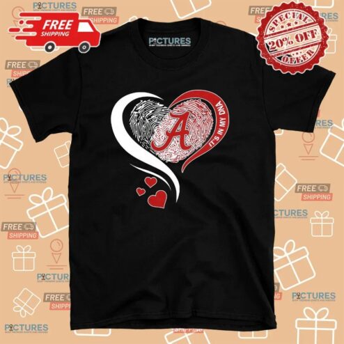 Alabama Crimson Tide It’s In My Dna Fingerprint Heart T Shirt