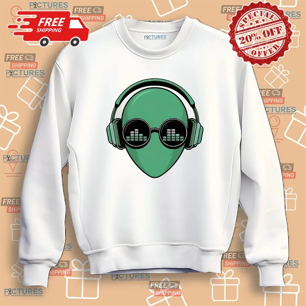 Alien Headphones Equaliser Shirt