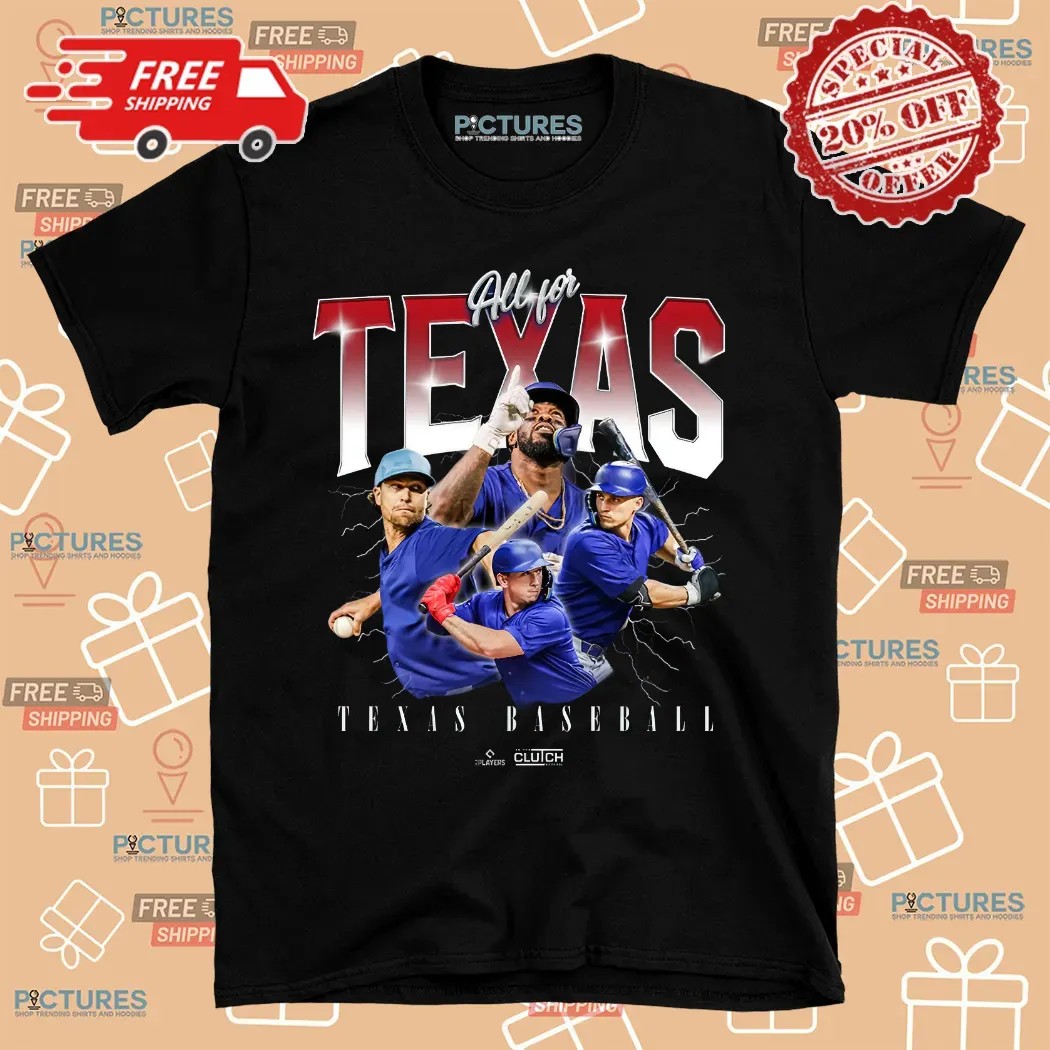 All for Texas baseball team MLBPA Vintage Bootleg Shirt