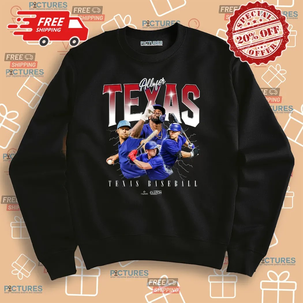 All for Texas baseball team MLBPA Vintage Bootleg Shirt