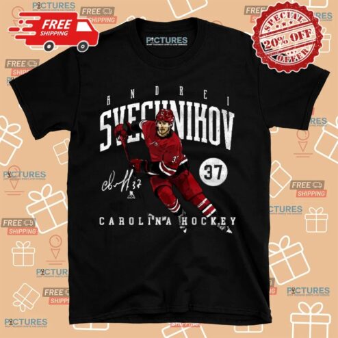 Andrei Svechnikov No. 37 Carolina Hurricanes Hockey Signature T Shirt