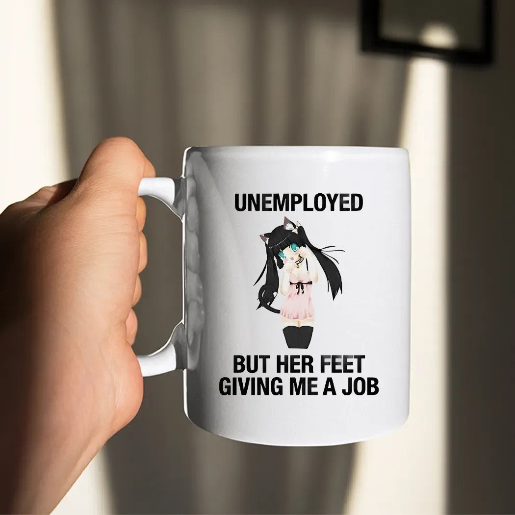 Anime Dance Catgirl Unemployed But Her Feet Giving Me A Job Shirt