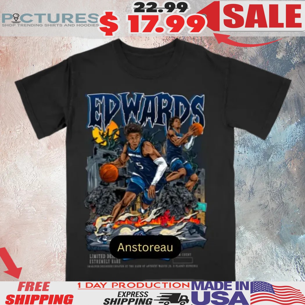 Anthony Edwards Homage Graphic Vintage Bootleg Shirt