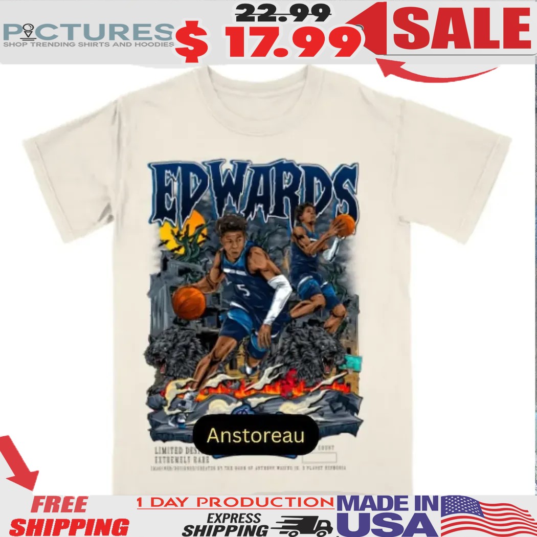 Anthony Edwards Homage Graphic Vintage Bootleg Shirt 1 Picturestees Customized Gifts