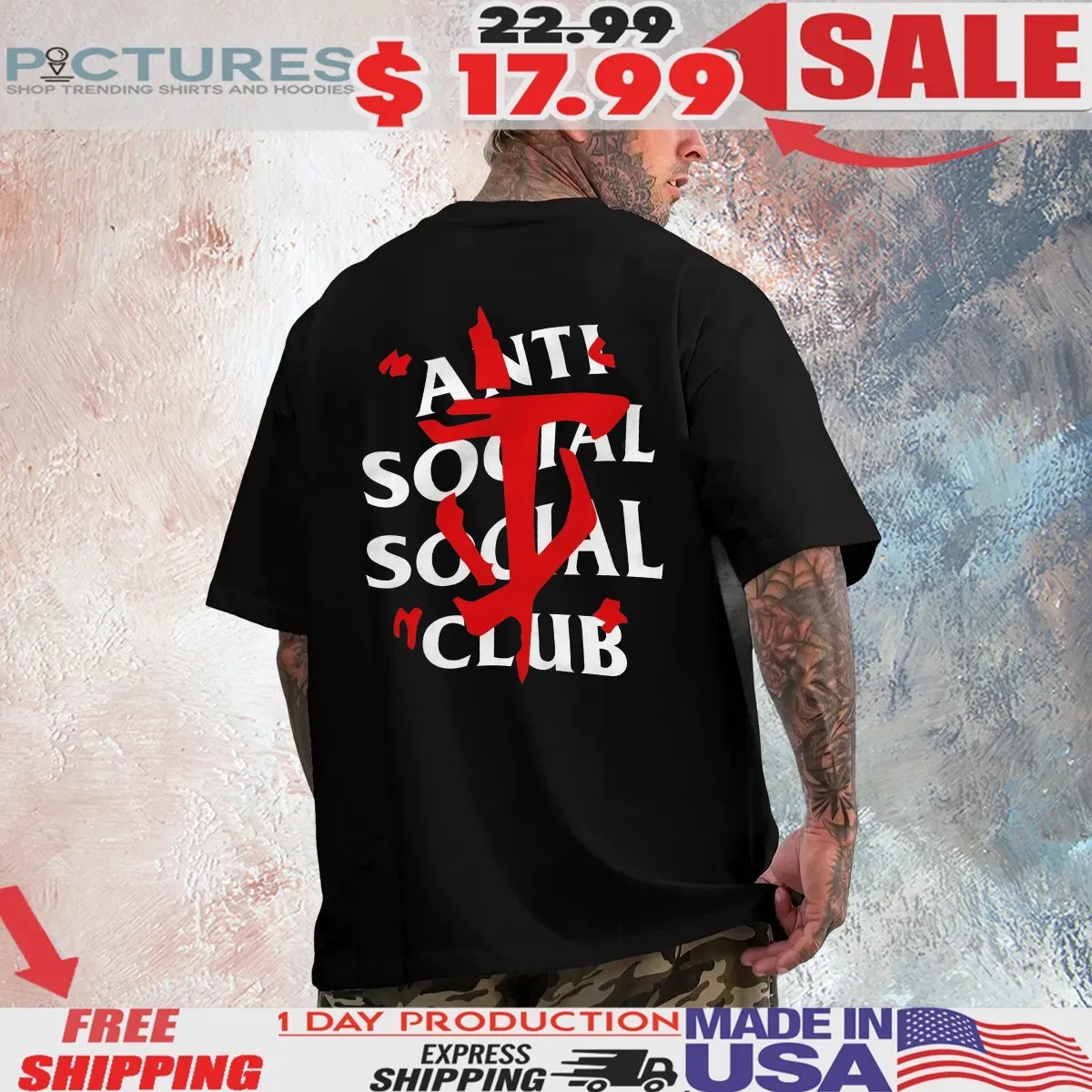 Anti Social Social Club Doom Slayer's Mark T Shirt