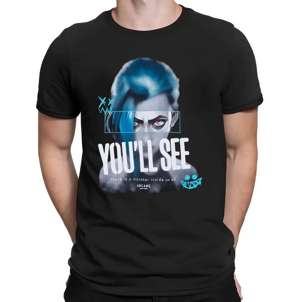 Arcane Jinx You'll See There Is A Monster Inside Us All Graphic T Shirt