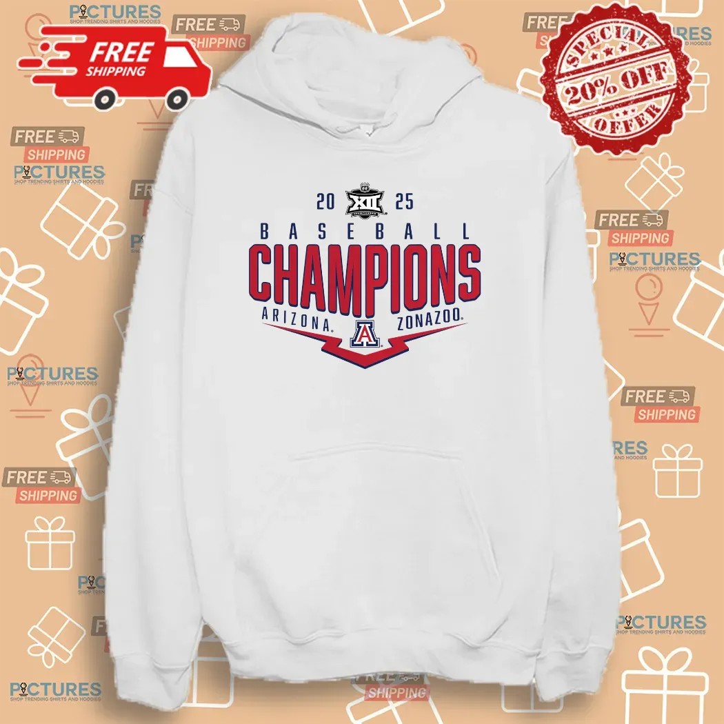 Arizona Wildcats Women’s 2025 Big 12 Baseball Conference Tournament Champions Playoff T Shirt