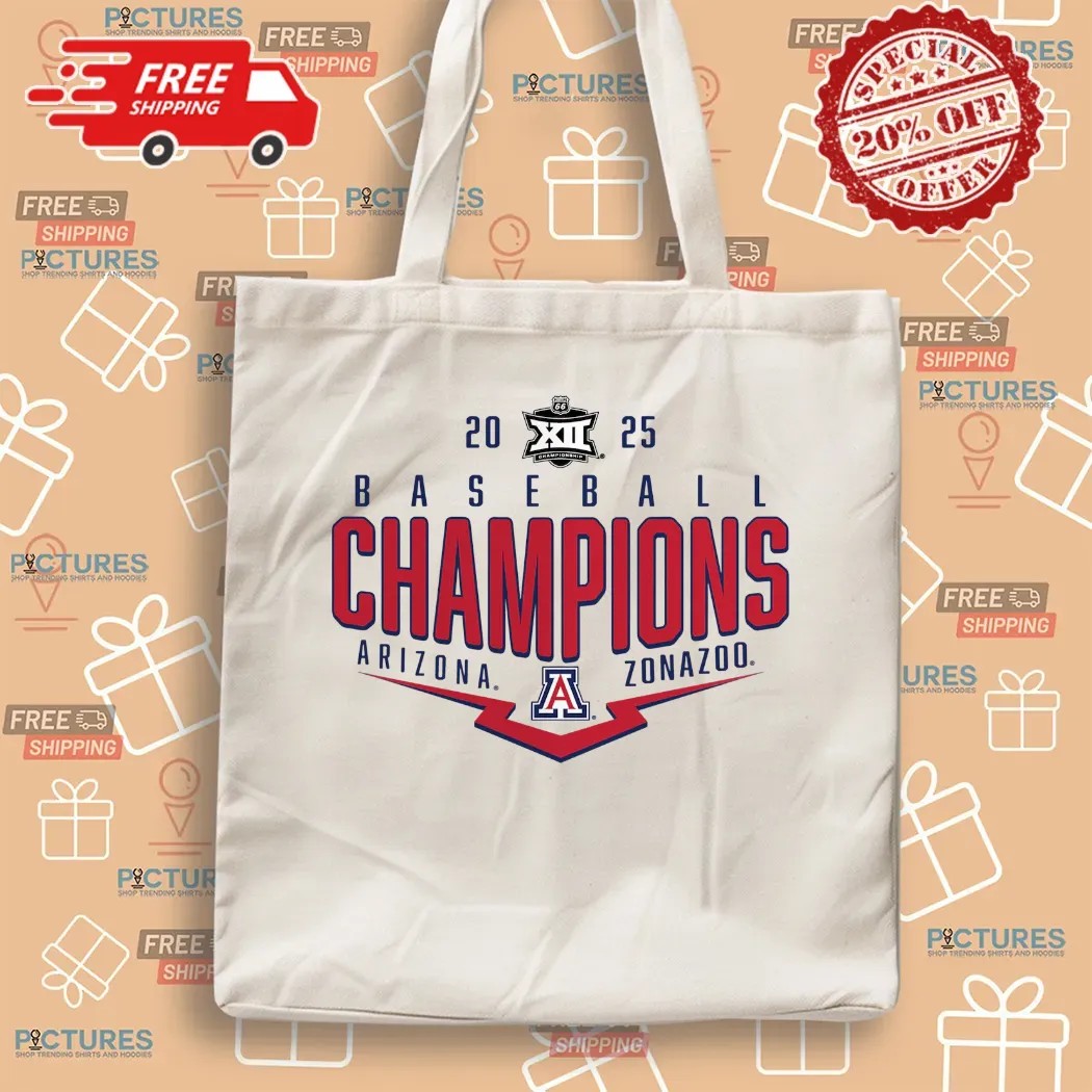 Arizona Wildcats Women’s 2025 Big 12 Baseball Conference Tournament Champions Playoff T Shirt