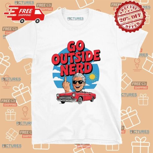 Baby Billy Go Outside Nerd Middle Finger T Shirt
