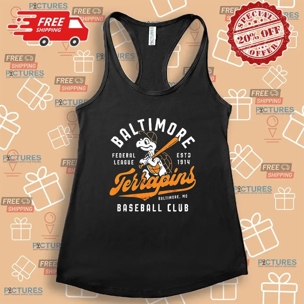 Baltimore Terrapins Baseball Club Federal League ESTD 1914 T Shirt
