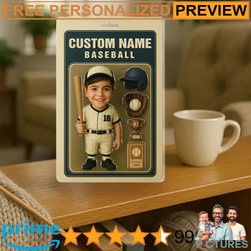 Baseball Player Custom 3D Effect Figure Pack Packaging Personalized Face Baseball Player Car Hanger Baseball Player Custom 3D Effect Figure Pack Packaging Personalized Face Baseball Player Car Hanger