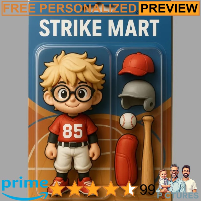 Baseball Player Custom 3D Effect Figure Pack Packaging Personalized Face Baseball Player Car Hanger Baseball Player Custom 3D Effect Figure Pack Packaging Personalized Face Baseball Player Car Hanger