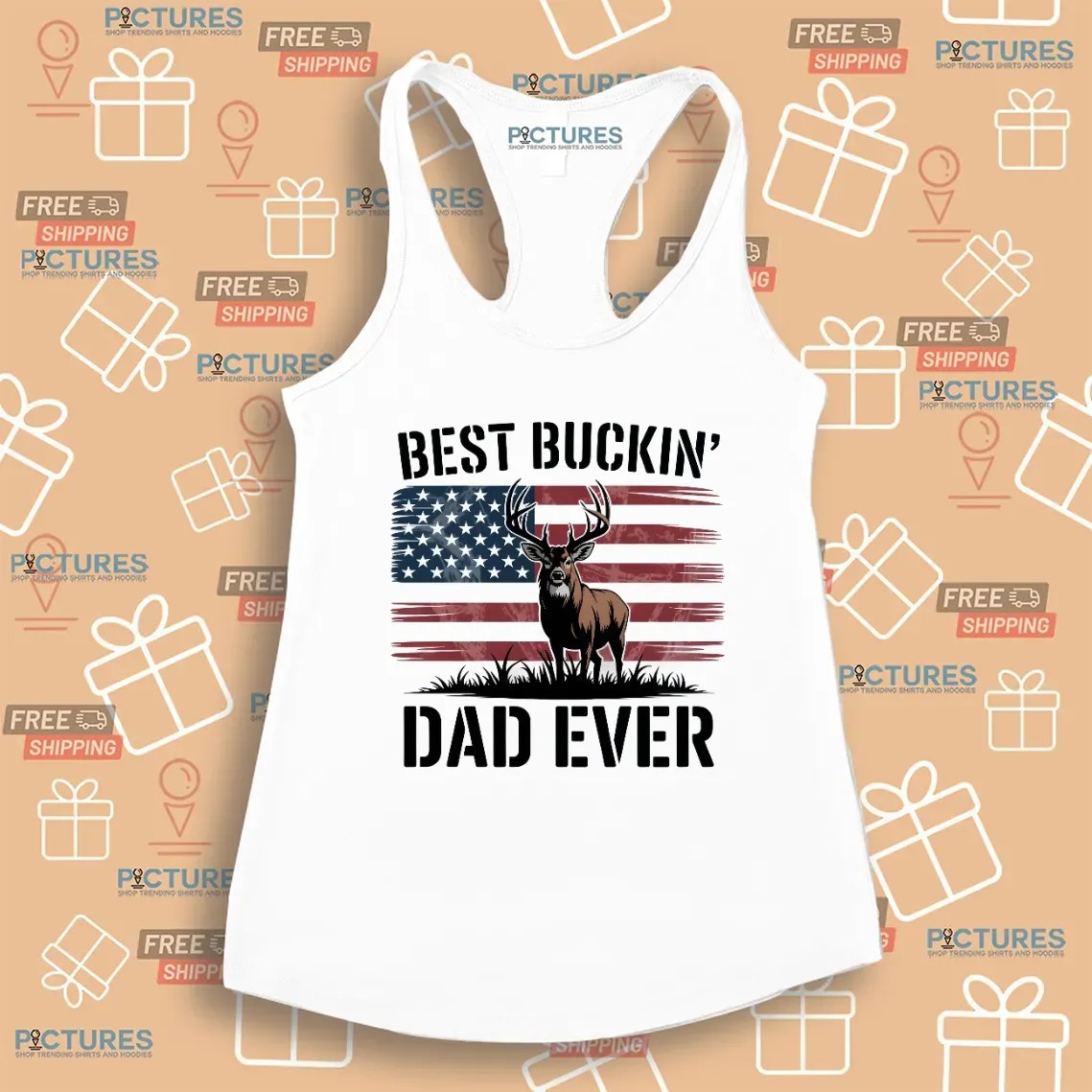 Best Buckin' Dad Ever Deer Hunting Father’s Day Dad T Shirt