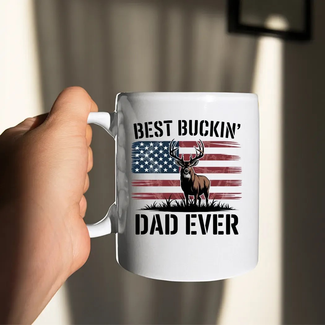 Best Buckin' Dad Ever Deer Hunting Father’s Day Dad T Shirt