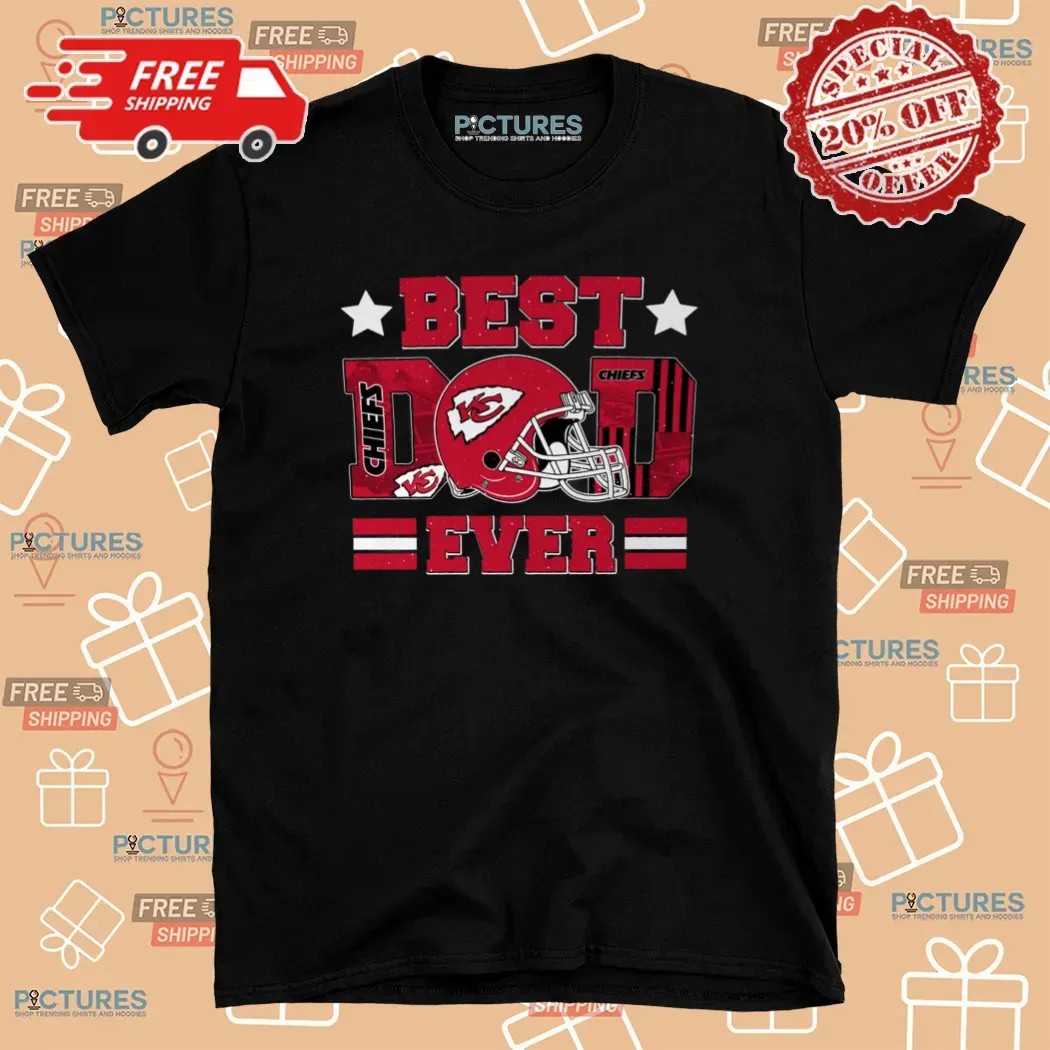 Best Dad Ever Kansas City Chiefs Daddy And Son Father's Day Personalized T Shirt